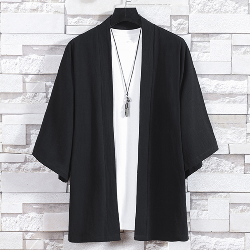 Haori Japanese Jacket - Erkek Kimono Hırka Japon Ceketler Rahat