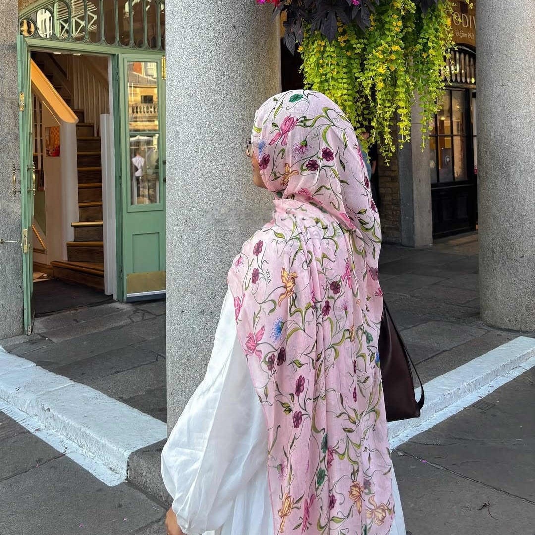 Go Ethnic Fashion - Bayanlar için Bohem Çiçek Desenli Suluboya