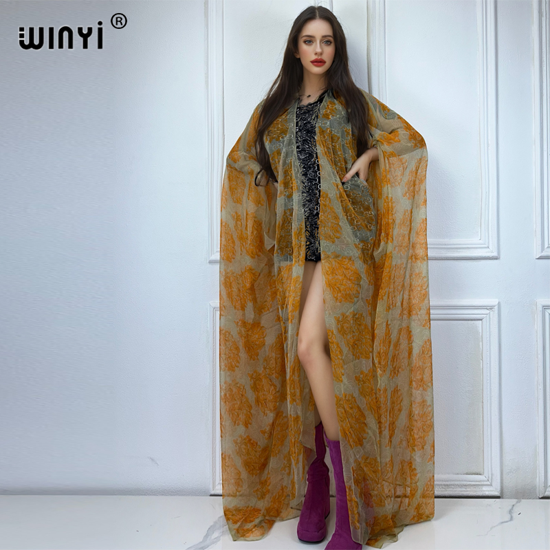 Kaftan Women Boho - WINYI maxi kimono yaz Perspektif seksi