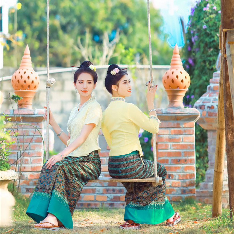 Thai Silk Blouse - Açık Sarı Tay Dai Giyim Su