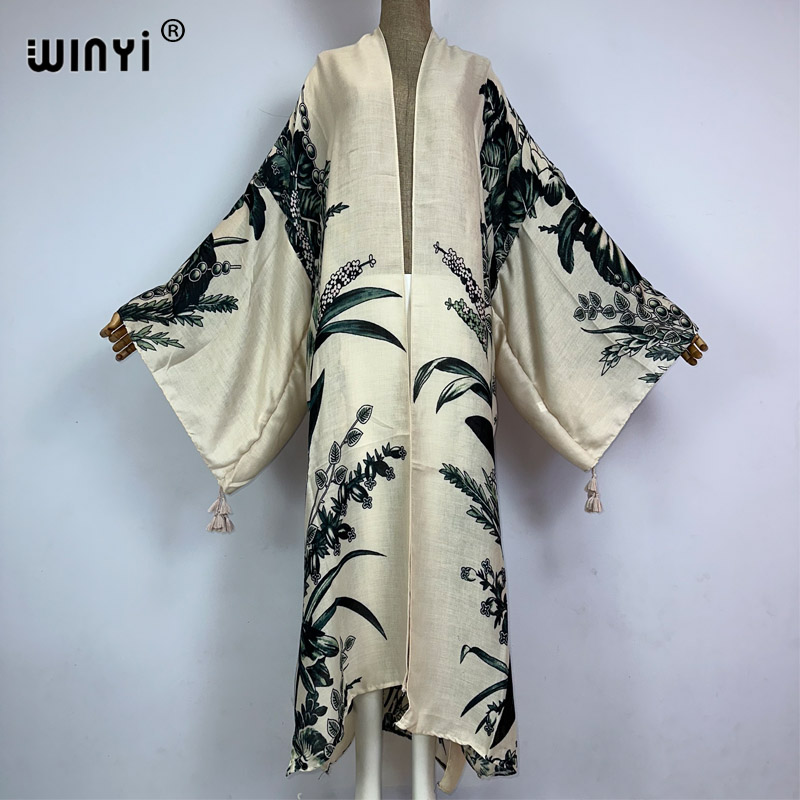 Kaftan Women Boho - WINYI kimono afrika boho moda baskı