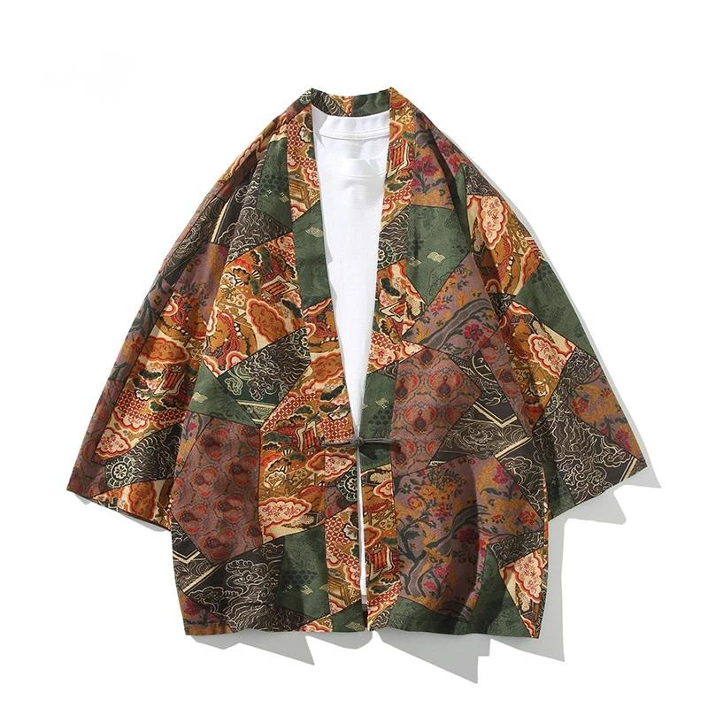 Ethnic Fashion For Men - Etnik Tarzı Baskı Yukata Erkek Kadın