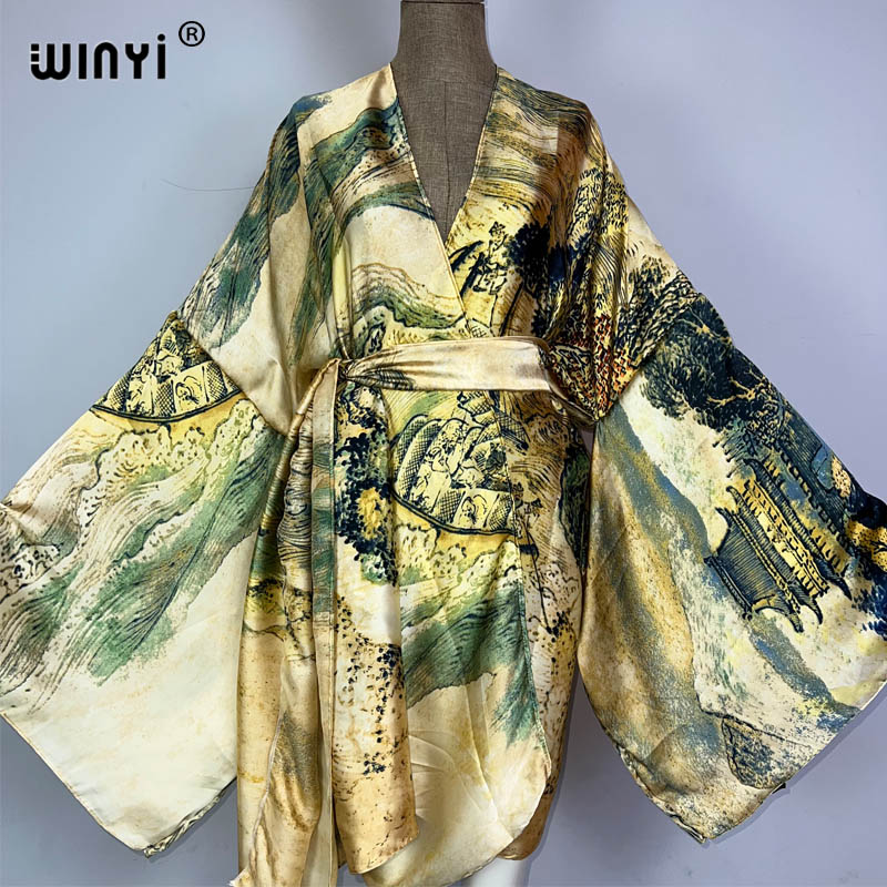 WINYI afrika kimono çin yağlıb - Kaftan Women Boho incelemesi ve fiyatı