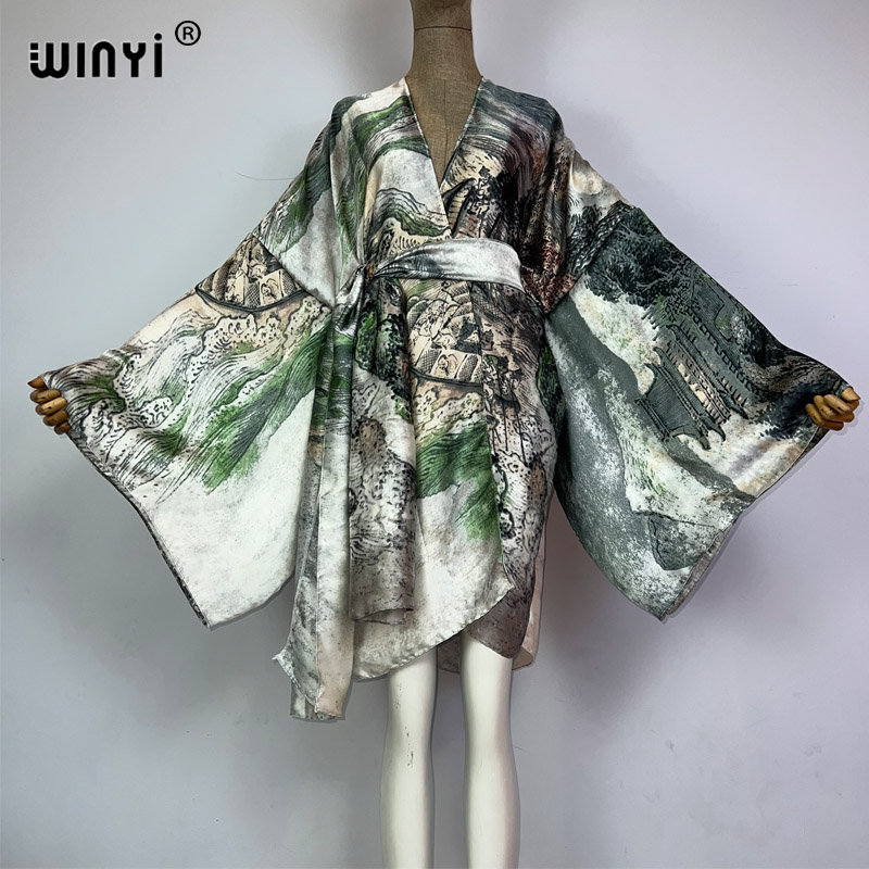 WINYI afrika kimono çin yağlıb - Kaftan Women Boho incelemesi ve fiyatı