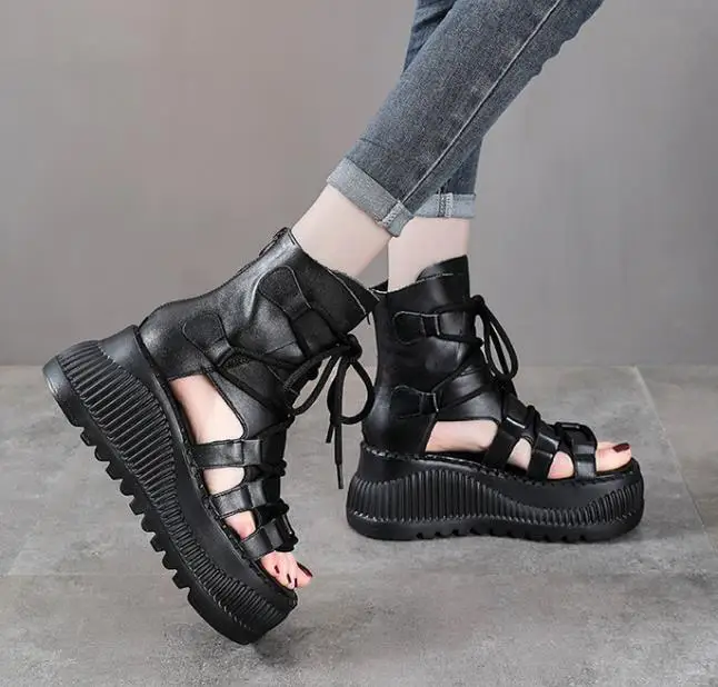 8CM etnik inek hakiki deri aya - Ethnic Fashion Women incelemesi ve fiyatı