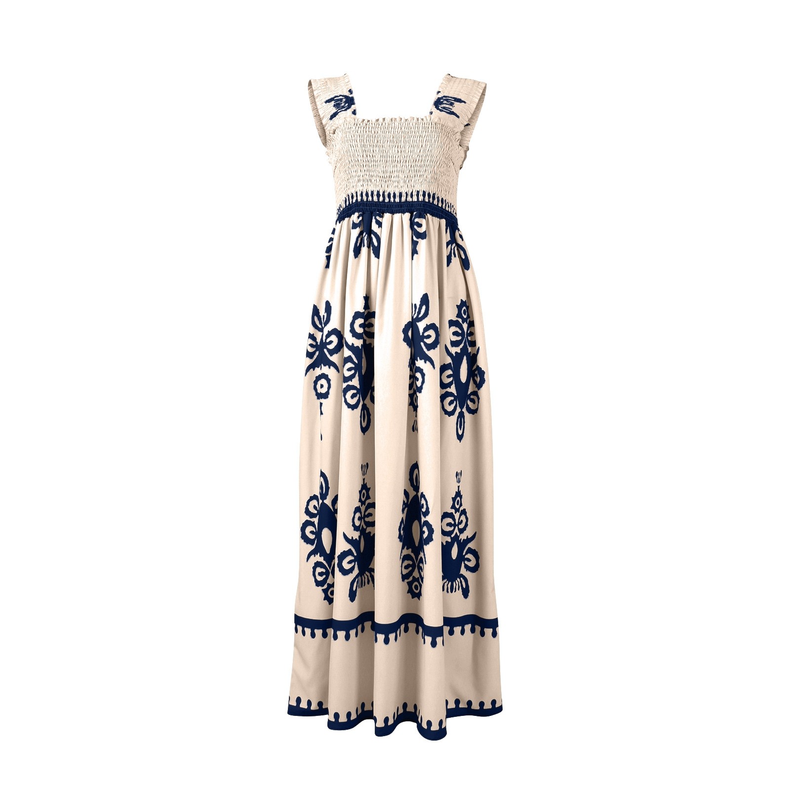Retro Çiçek Baskılı Plaj Tatil - Ethnic Boho Fashion incelemesi ve fiyatı