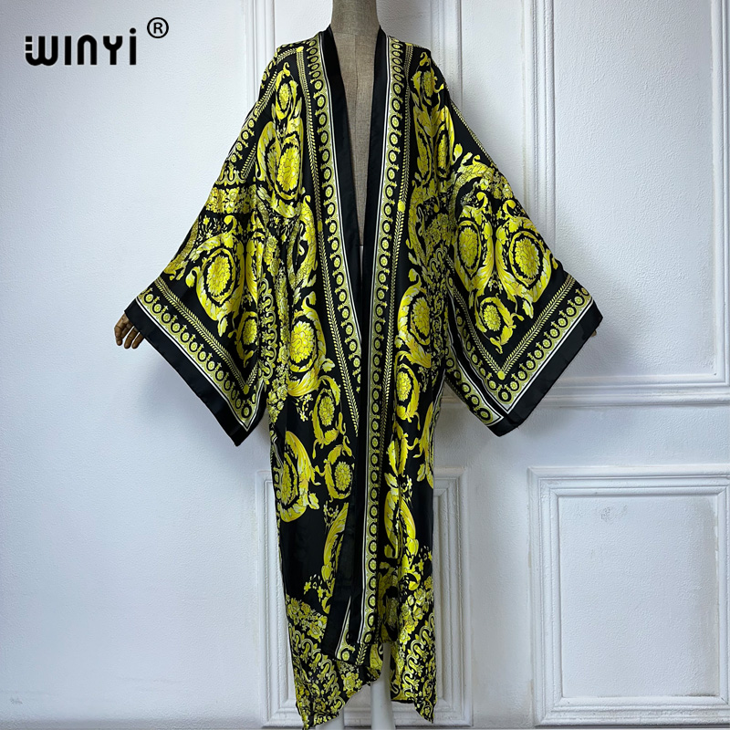 WINYI afrika boho baskı kimono - Kaftan Women Boho incelemesi ve fiyatı