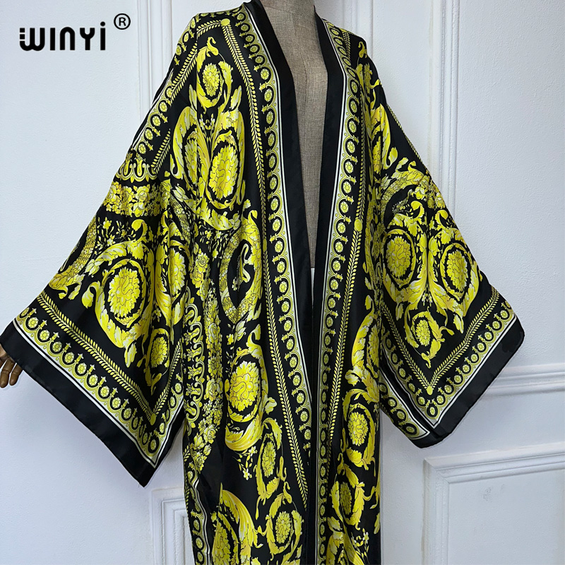 WINYI afrika boho baskı kimono - Kaftan Women Boho incelemesi ve fiyatı