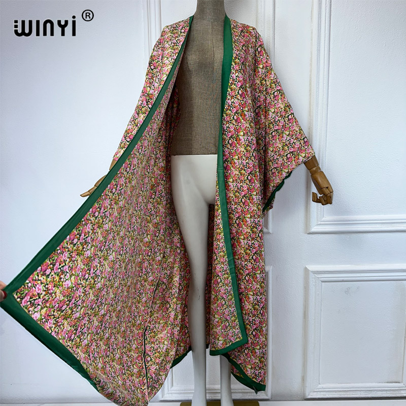WINYI Kimono Yaz seksi baskı g - Kaftan Women Boho incelemesi ve fiyatı