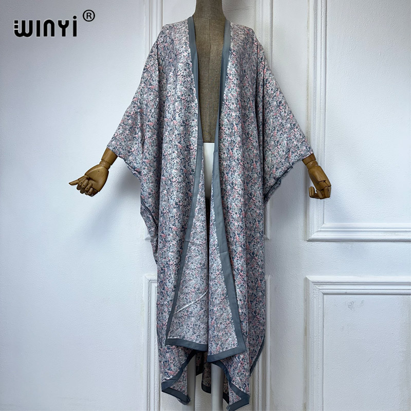 WINYI Kimono Yaz seksi baskı g - Kaftan Women Boho incelemesi ve fiyatı