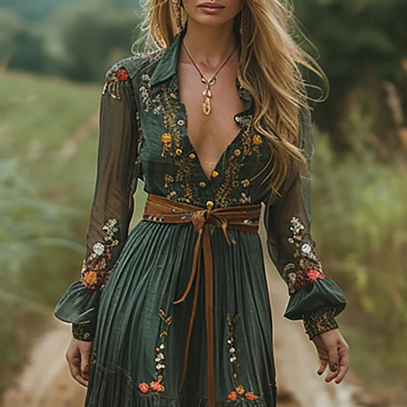 Etnik Moda Çiçek Baskı Vintage - Ethnic Boho Fashion incelemesi ve fiyatı