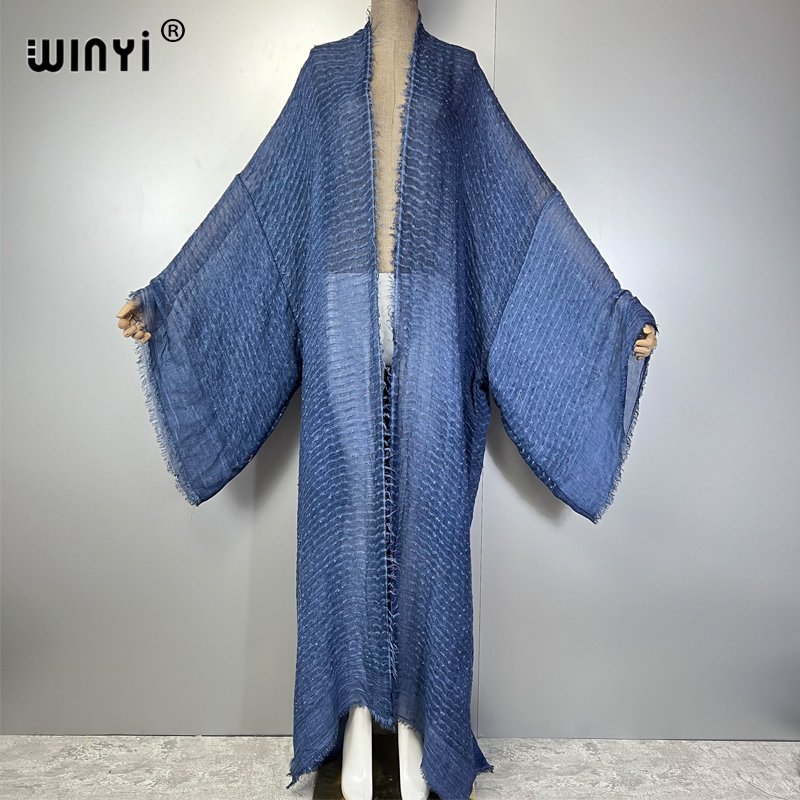 WINYI Geometrik baskı kimono k - Kaftan Women Boho incelemesi ve fiyatı