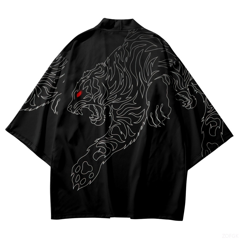 Siyah Kimono Açık Yaka Erkek v - Haori Japanese Jacket incelemesi ve fiyatı