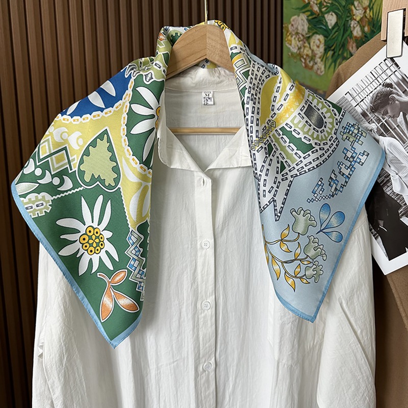 Yeşil Boho At Desenli Kare Eşa - Ethnic Boho Fashion incelemesi ve fiyatı