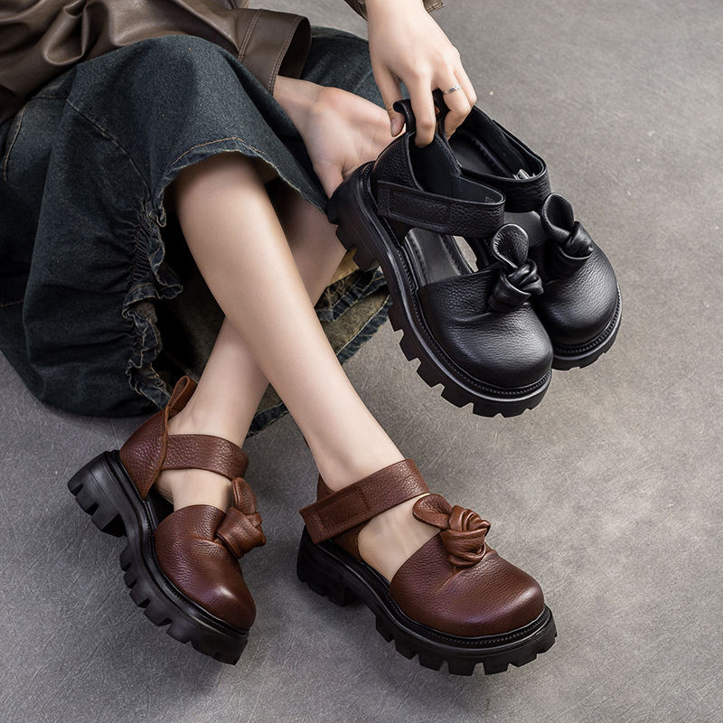 5 cm Etnik Düğüm Platformu Kam - Ethnic Fashion Women incelemesi ve fiyatı