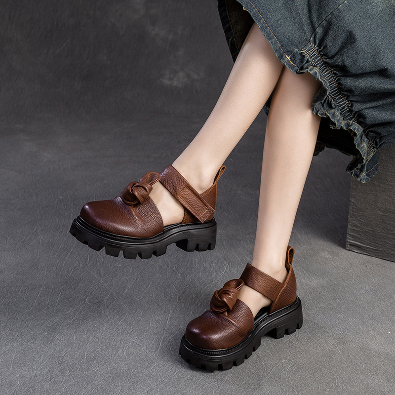 5 cm Etnik Düğüm Platformu Kam - Ethnic Fashion Women incelemesi ve fiyatı