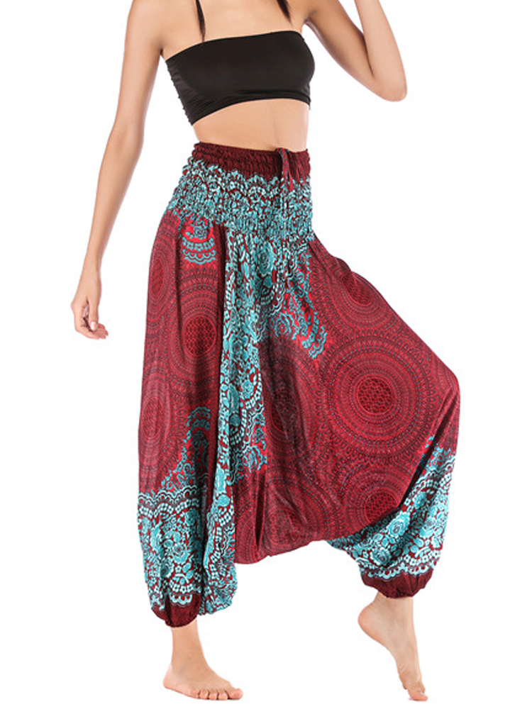 Retro Boho Çiçek Baskı Rahat K - Ethnic Boho Fashion incelemesi ve fiyatı