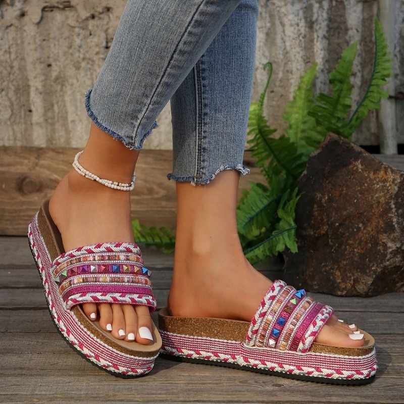 Moda Bohemian kadın sandalet R - Ethnic Fashion Women incelemesi ve fiyatı