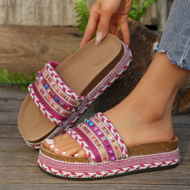 Moda Bohemian kadın sandalet R - Ethnic Fashion Women incelemesi ve fiyatı
