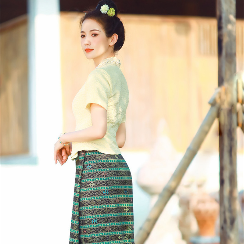 Açık Sarı Tay Dai Giyim Su Sıç - Thai Silk Blouse incelemesi ve fiyatı
