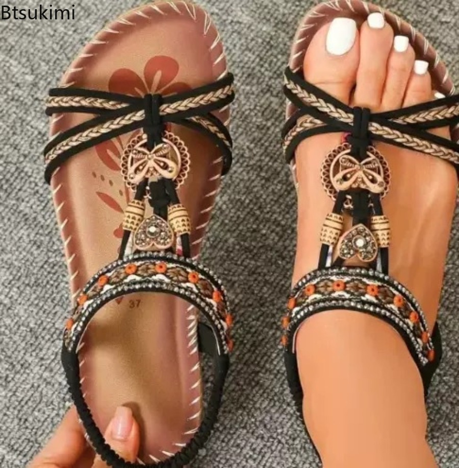 Kadın Bohemian Sandalet Açık P - Ethnic Fashion Women incelemesi ve fiyatı