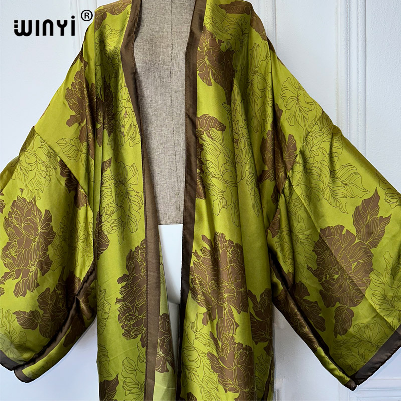 WINYI Afrika boho baskı Kimono - Kaftan Women Boho incelemesi ve fiyatı