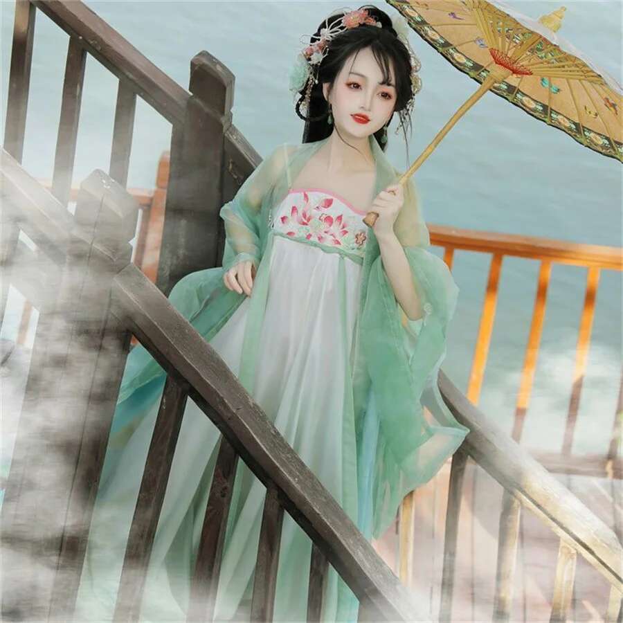 Hanfu Çin Geleneksel Elbise Co - Ethnic Dress Fashion Show incelemesi ve fiyatı