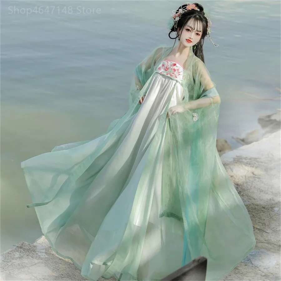 Hanfu Çin Geleneksel Elbise Co - Ethnic Dress Fashion Show incelemesi ve fiyatı